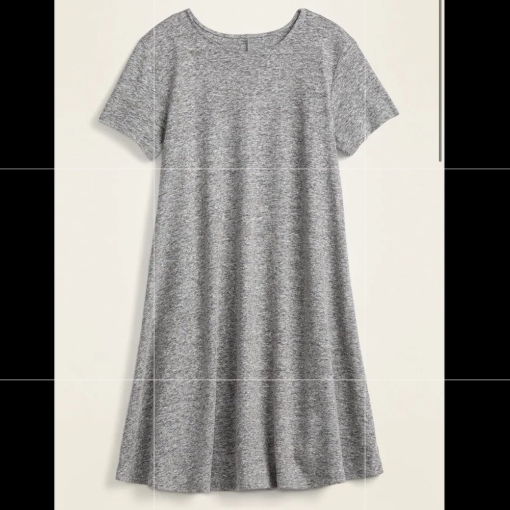 Linen-Blend Jersey Swing Dress for Women